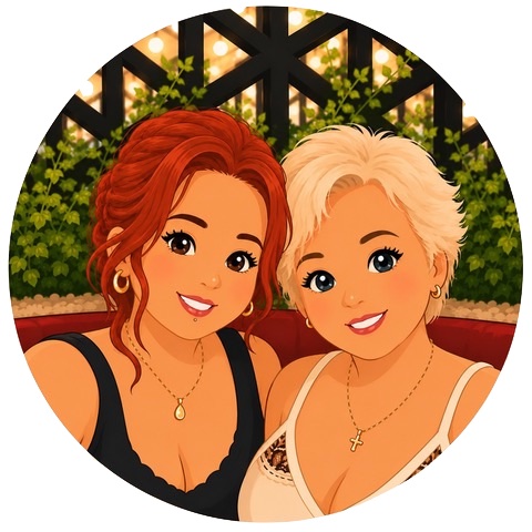 Illustration of the mother-and-daughter team behind RIZOCHET